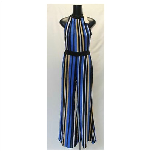 SHOWNY Striped Jumpsuit (worn once!) - Picture 1 of 3